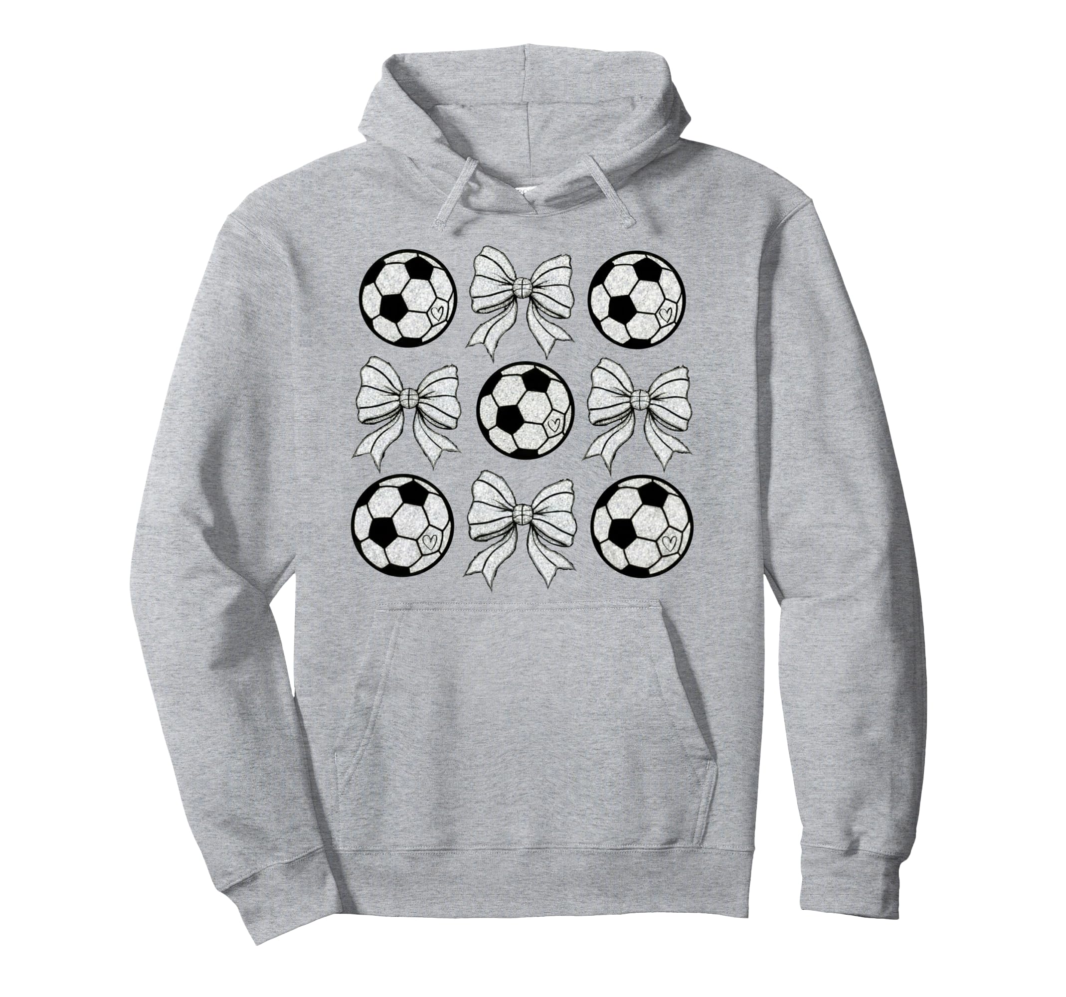 Soccer Bow Game Day Soccer Coquette Hoodie - Streetwear Style for Adults - T-Shirt, Sweatshirt, Hoodie