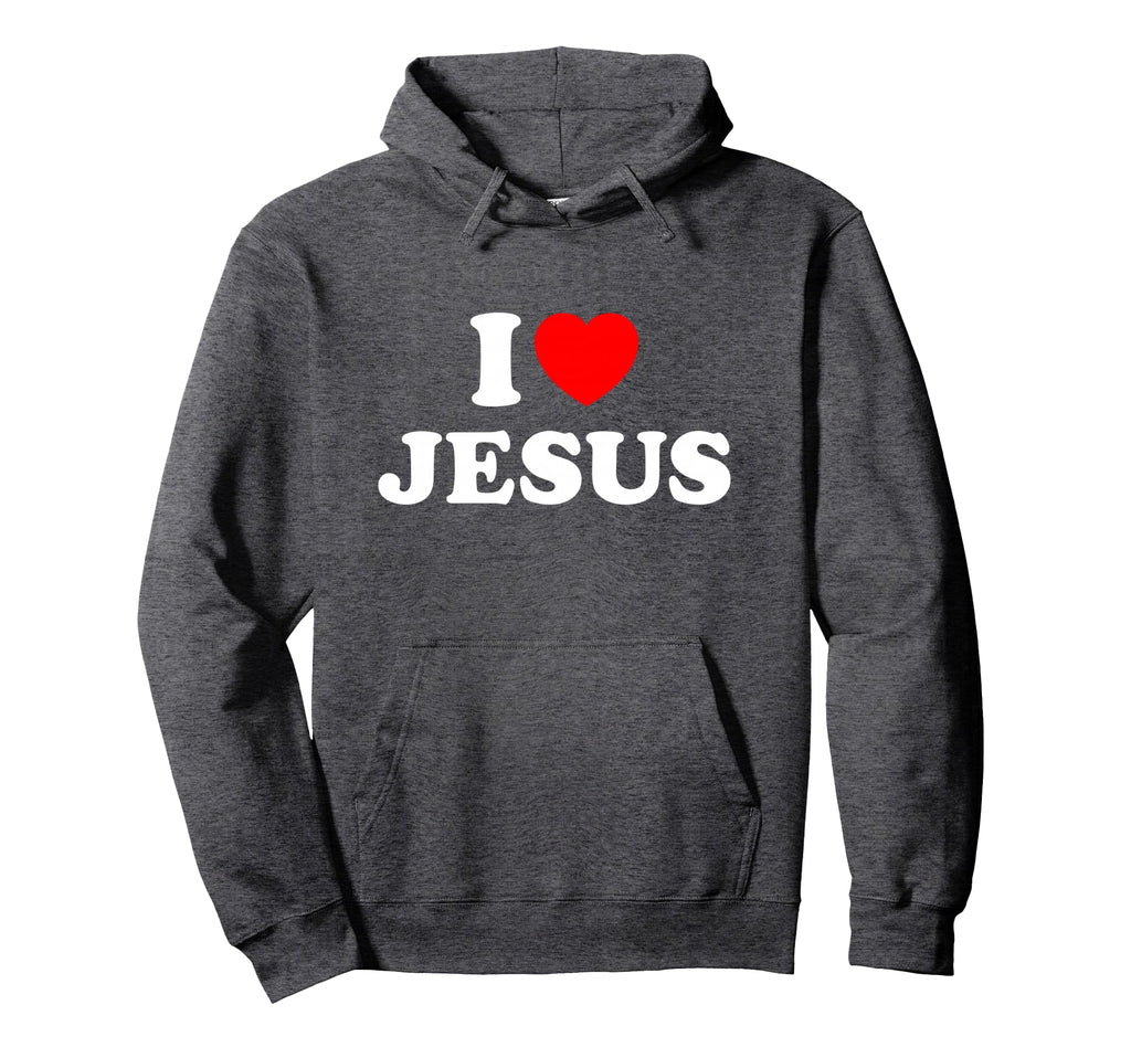 I Love Jesus Heart Hoodie - Streetwear Style Unisex - T-Shirt, Sweatshirt, Hoodie