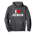 I Love Jesus Heart Hoodie - Streetwear Style Unisex - T-Shirt, Sweatshirt, Hoodie