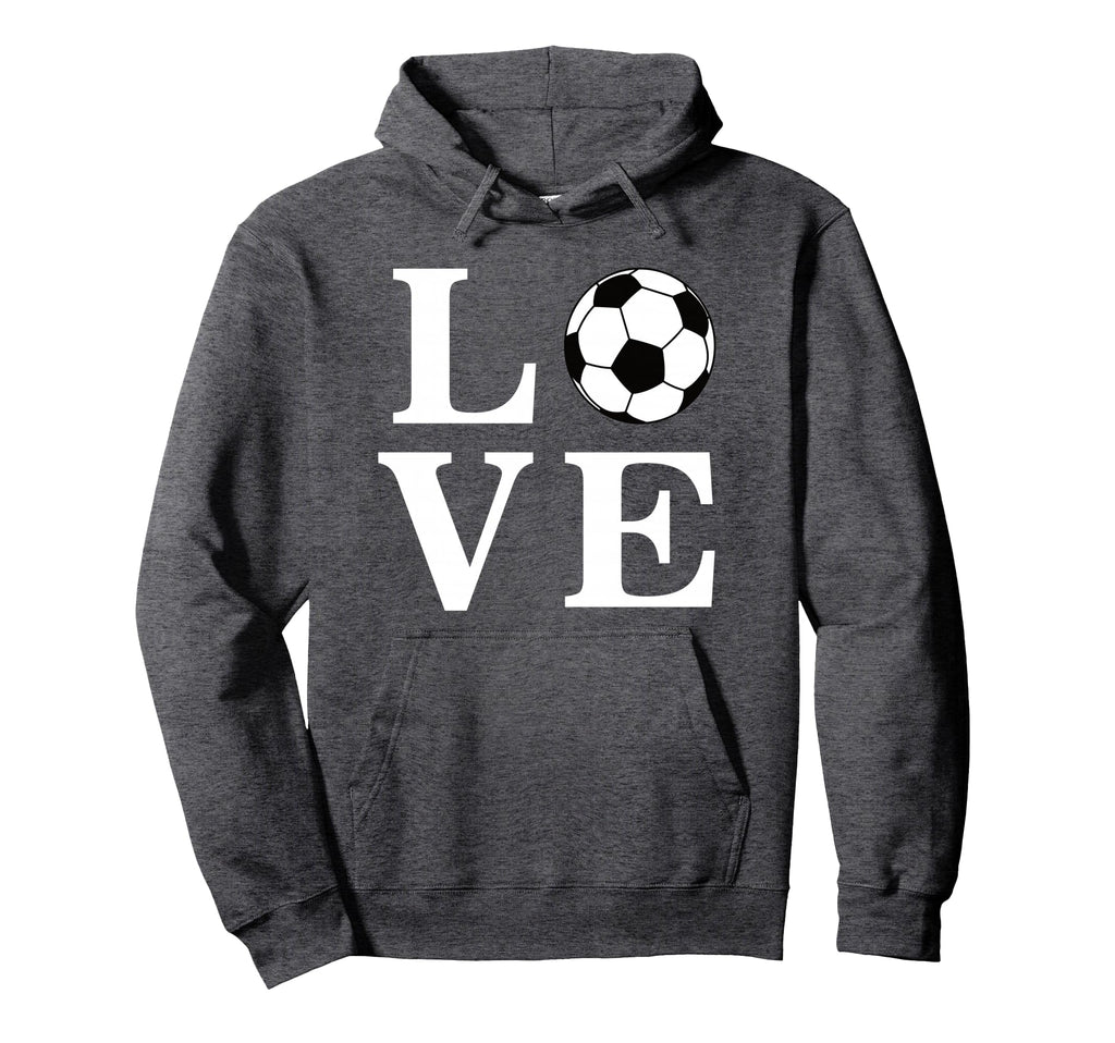 I Love Soccer Ball Hoodie - Novelty Apparel Men Women - T-Shirt, Sweatshirt, Hoodie