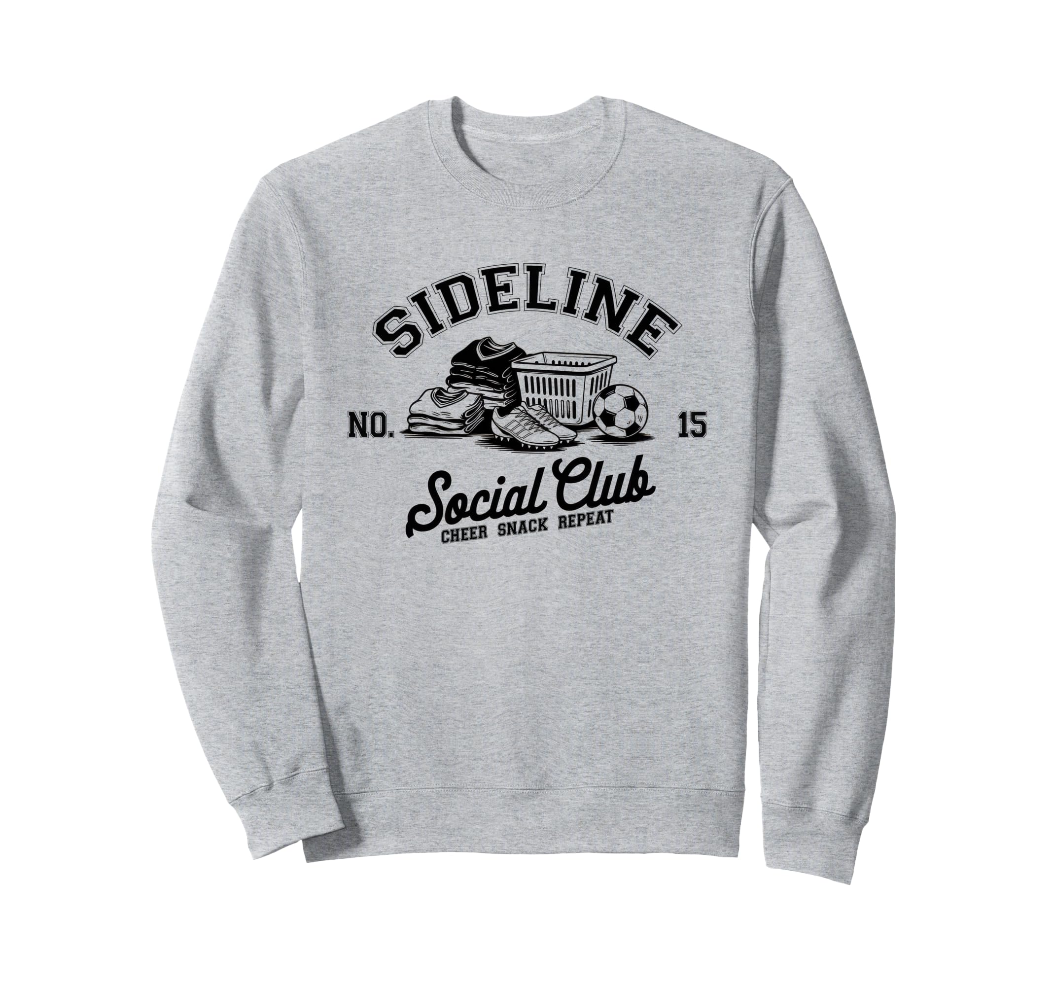 Sideline Social Club Soccer Mom Sweatshirt - Aesthetic Graphic for Adults - T-Shirt, Sweatshirt, Hoodie