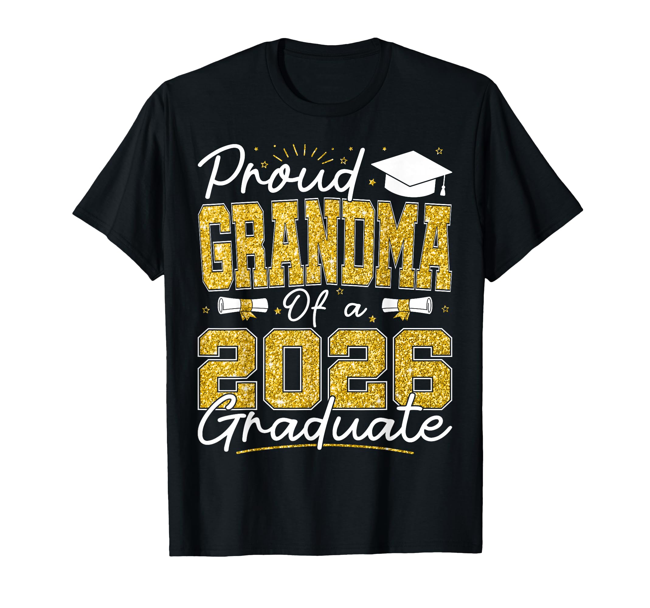 Proud Grandma 2026 Graduate Senior T-Shirt - Minimalist Print Men Women - T-Shirt, Sweatshirt, Hoodie
