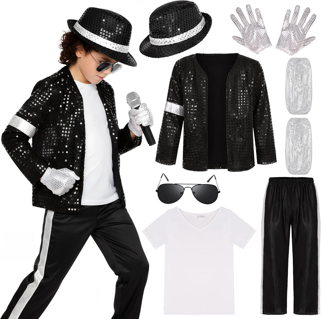 Kids Dance Star Costume for Boys 80s 90s Pop Stage - Adult & Kids T-Shirts, Sweatshirts & Hoodies apparel design preview 1