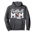Football Mom Leopard Football Love Hoodie - Trendy Graphic for Adults - T-Shirt, Sweatshirt, Hoodie