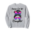 Proud My Bisexual Daughter Messy Sweatshirt - Unique Graphic for Adults - T-Shirt, Sweatshirt, Hoodie