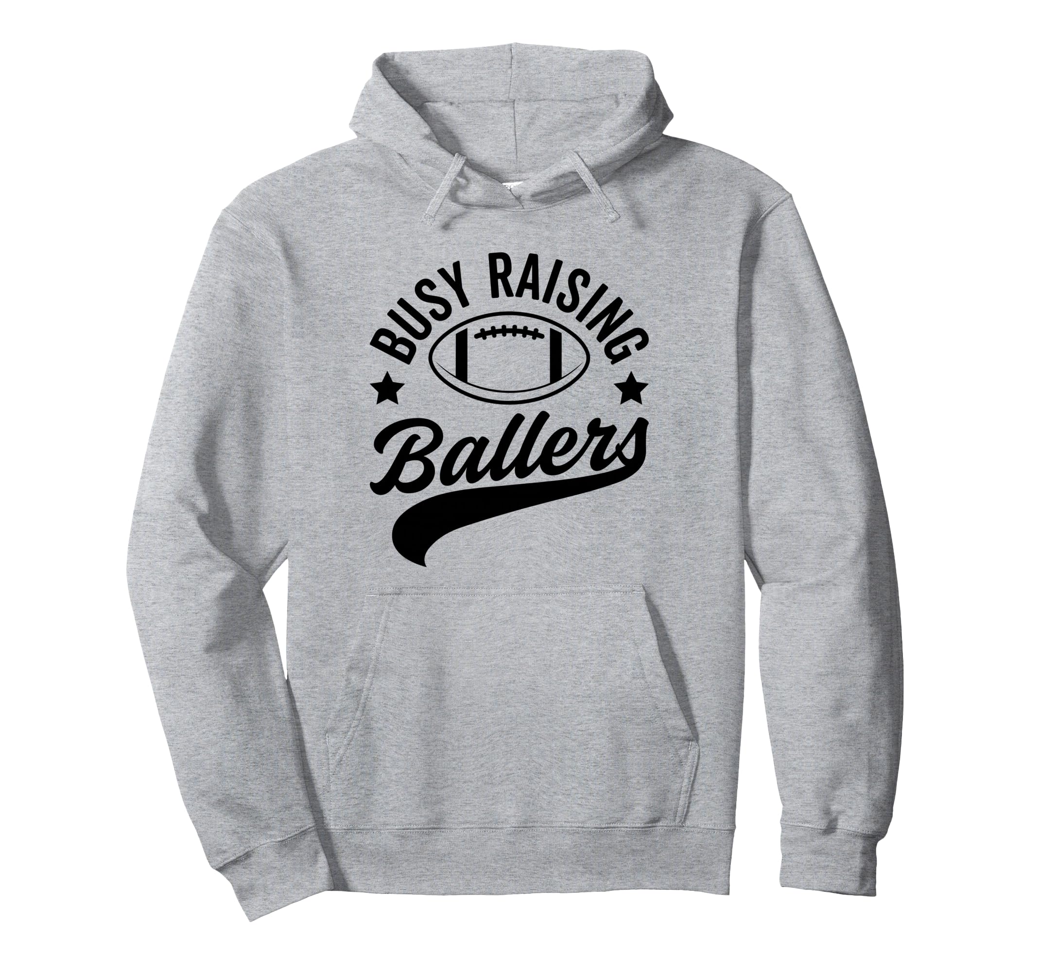 Busy Raising Ballers Football Cheer Mom Hoodie - Aesthetic Graphic Unisex - T-Shirt, Sweatshirt, Hoodie