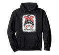 Mom Life Soccer Mothers Day Messy Bun Hoodie - Aesthetic Graphic Unisex - T-Shirt, Sweatshirt, Hoodie