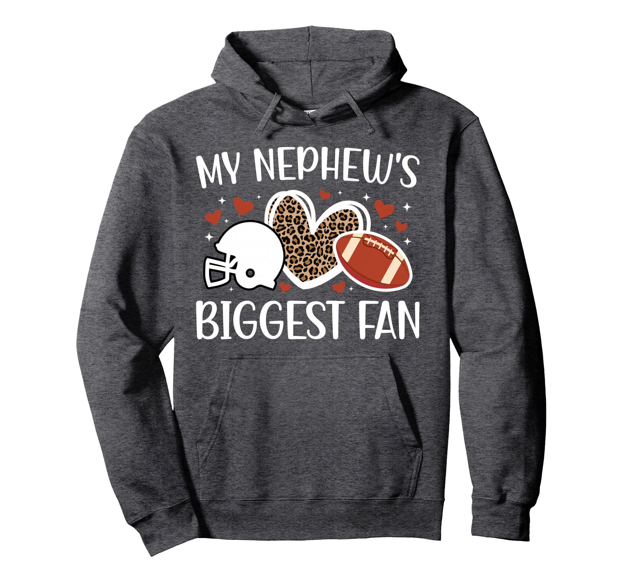 Biggest Fan Football Aunt Football Player Hoodie - Graphic Print Men Women - T-Shirt, Sweatshirt, Hoodie