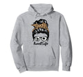 Aunt Life Messy Bun Hair Funny Soccer Hoodie - Streetwear Style Men Women - T-Shirt, Sweatshirt, Hoodie