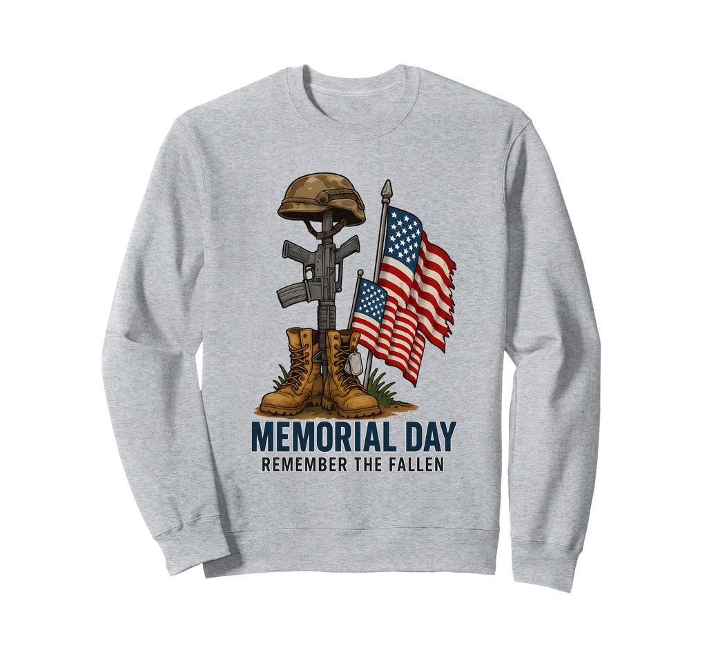 Memorial Day Sublimation Veteran Sweatshirt - Aesthetic Graphic Men Women - T-Shirt, Sweatshirt, Hoodie