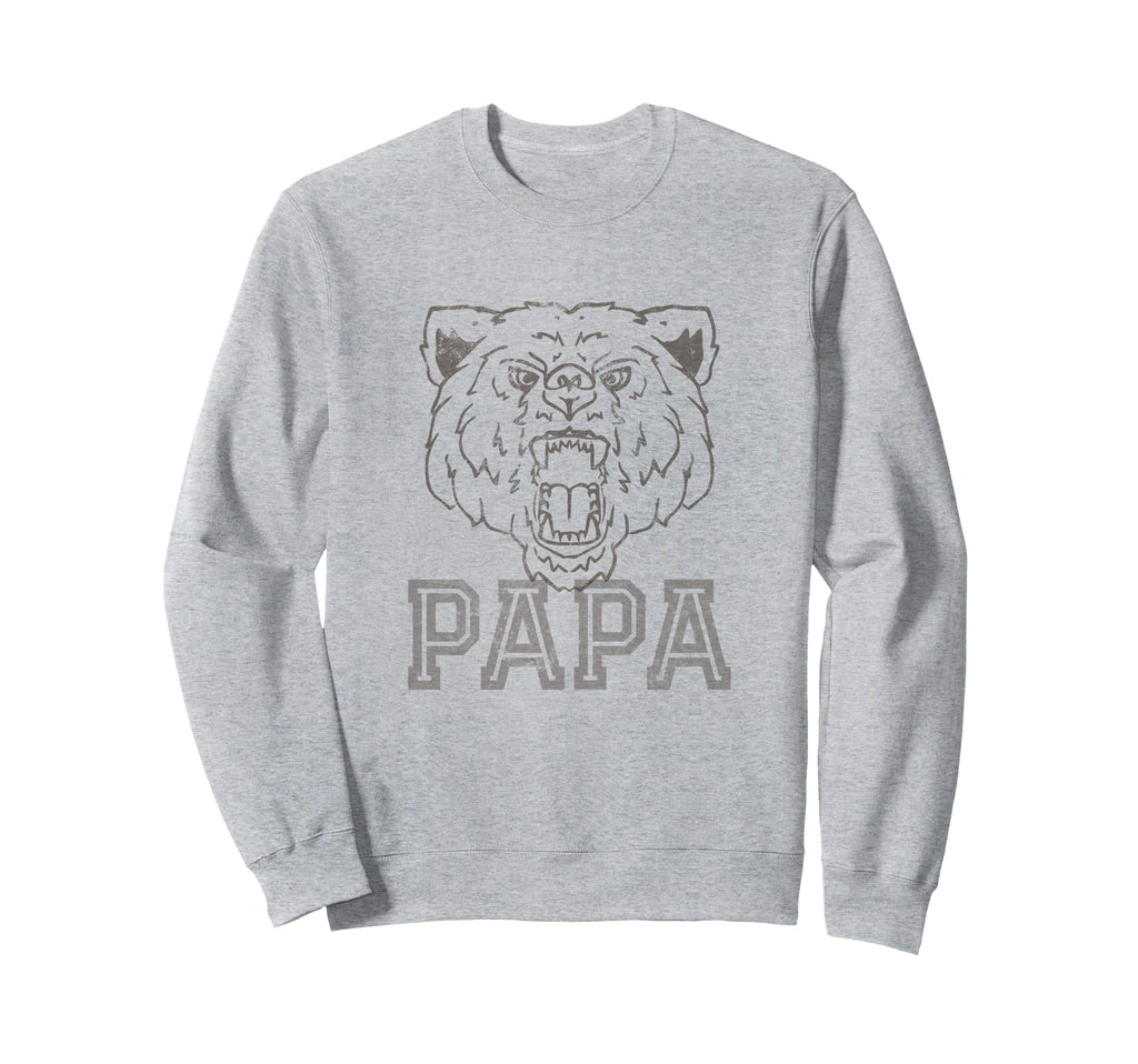 Dad Yellow Papa Bear Short Sleeve Sweatshirt - Custom Art Print for Adults - T-Shirt, Sweatshirt, Hoodie