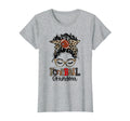 Leopard Messy Bun Football Grandma T-Shirt - Custom Art Print for Adults - T-Shirt, Sweatshirt, Hoodie