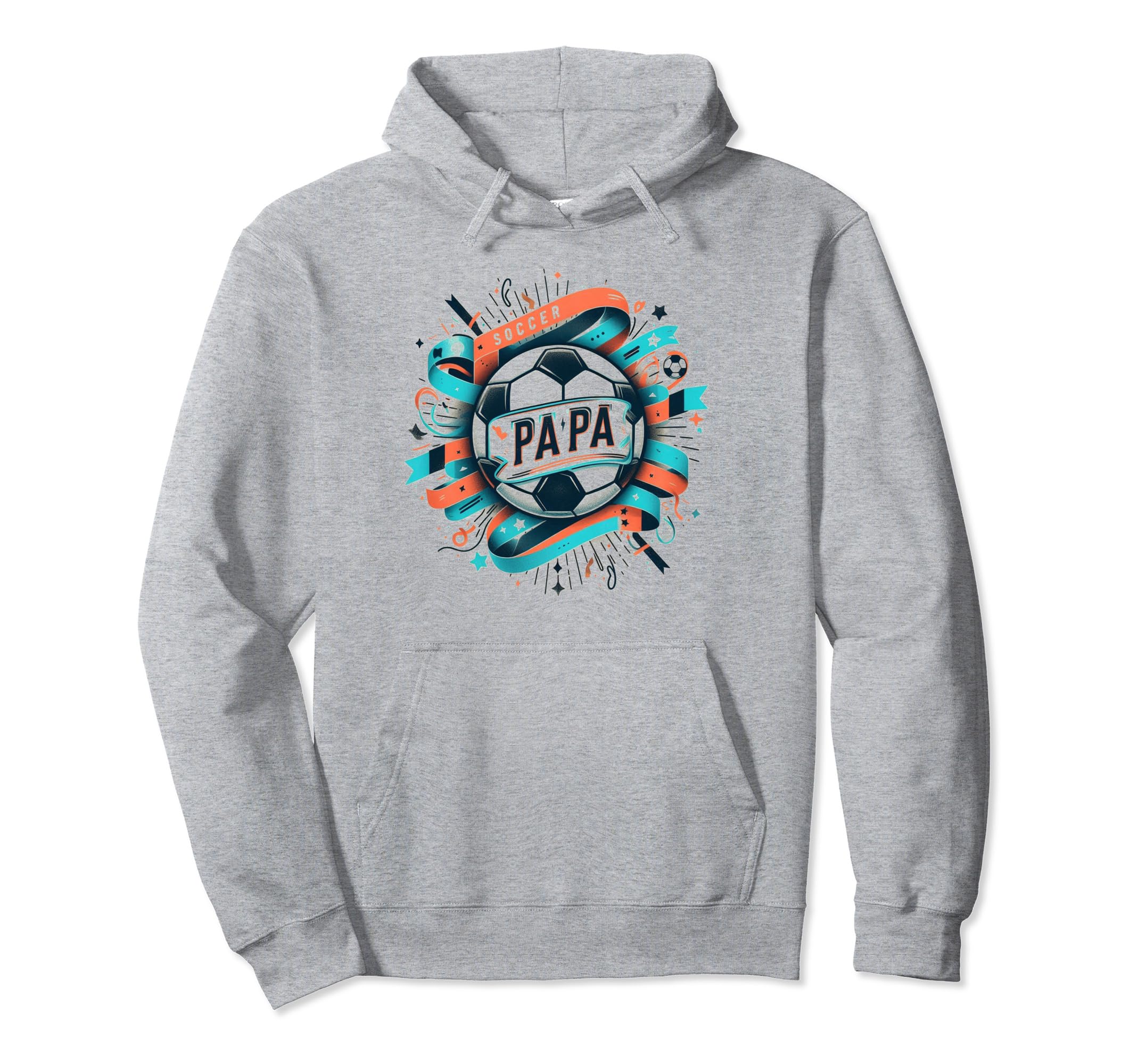 Soccer Papa Family Matching Dad Fathers Hoodie - Trendy Graphic for Adults - T-Shirt, Sweatshirt, Hoodie