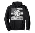 Fathers Day Daddy Papa Volleyball Dad Usa Hoodie - Minimalist Print Unisex - T-Shirt, Sweatshirt, Hoodie