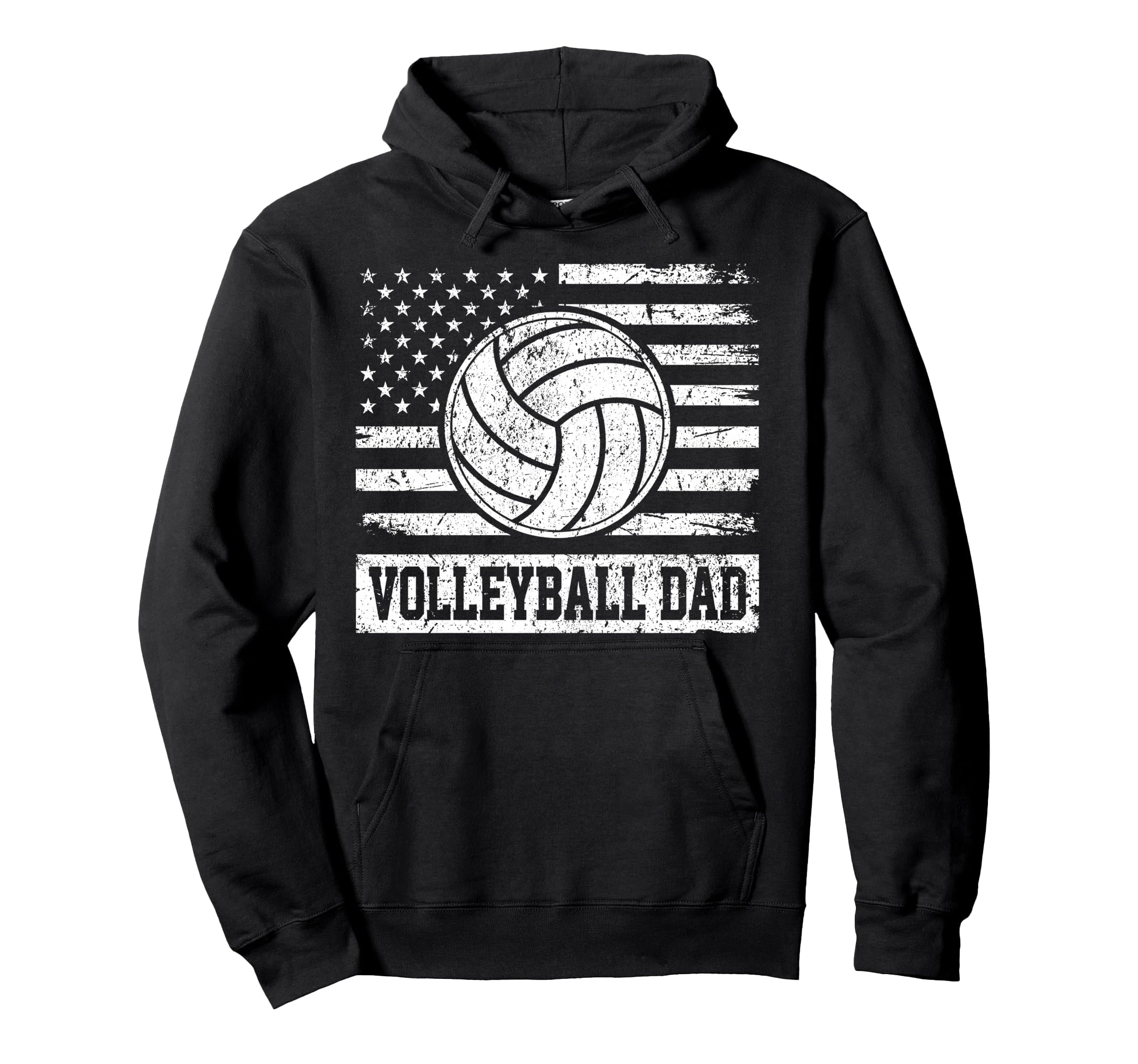 Fathers Day Daddy Papa Volleyball Dad Usa Hoodie - Minimalist Print Unisex - T-Shirt, Sweatshirt, Hoodie