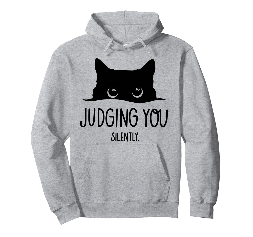 Cat Judging You Silently Hoodie - Minimalist Print Unisex - T-Shirt, Sweatshirt, Hoodie