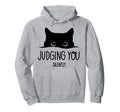 Cat Judging You Silently Hoodie - Minimalist Print Unisex - T-Shirt, Sweatshirt, Hoodie