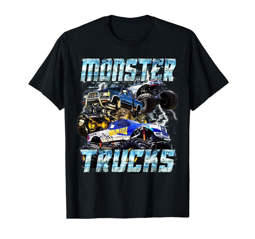 Bootleg Monster Truck Show Birthday T-Shirt - Aesthetic Graphic Unisex - T-Shirt, Sweatshirt, Hoodie