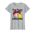 Busy Raising Ballers Softball Baseball Mom T-Shirt - Novelty Apparel Unisex - T-Shirt, Sweatshirt, Hoodie