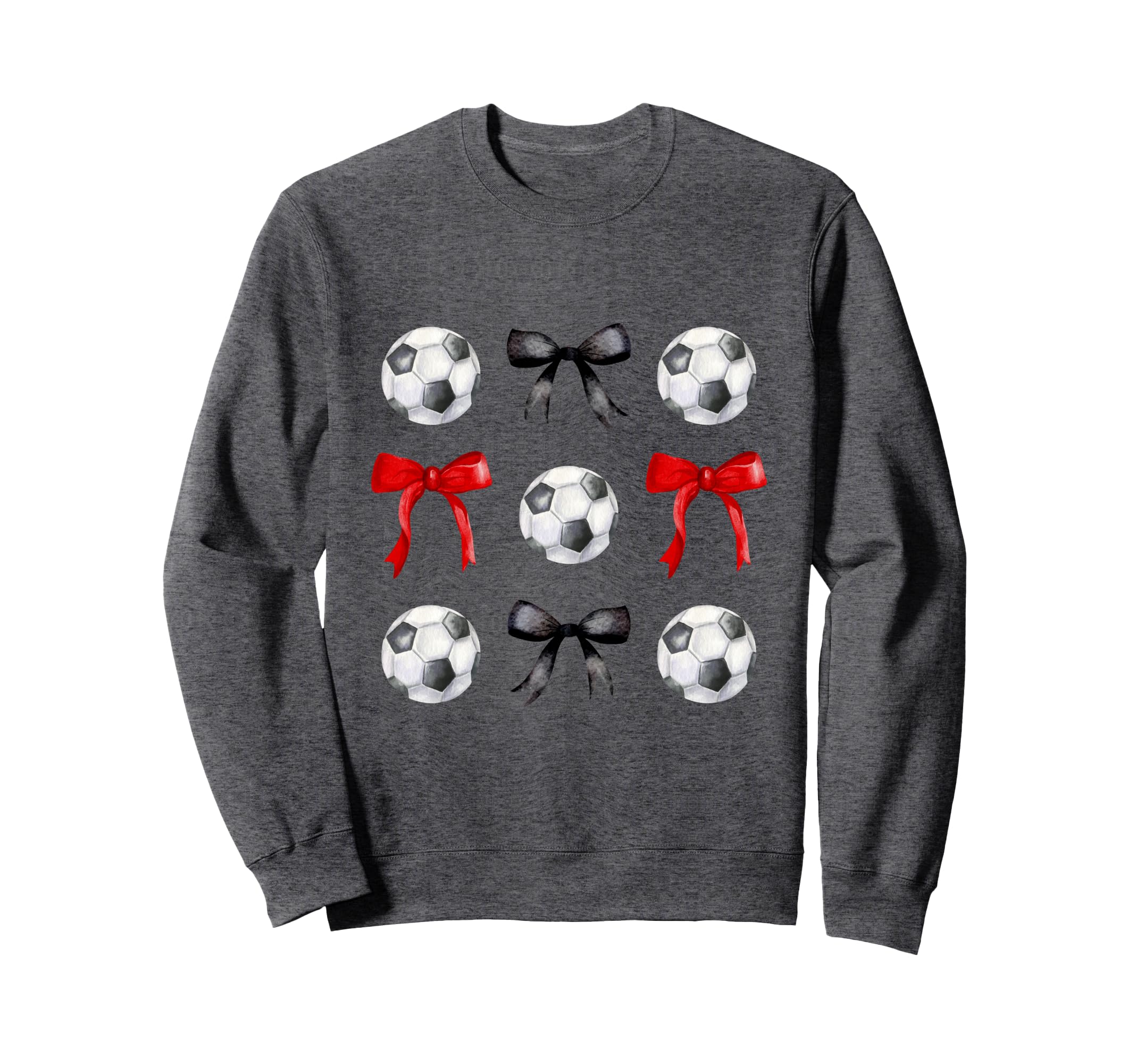 Soccer Balls Bows Womens Soccer Sweatshirt - Streetwear Style Unisex - T-Shirt, Sweatshirt, Hoodie