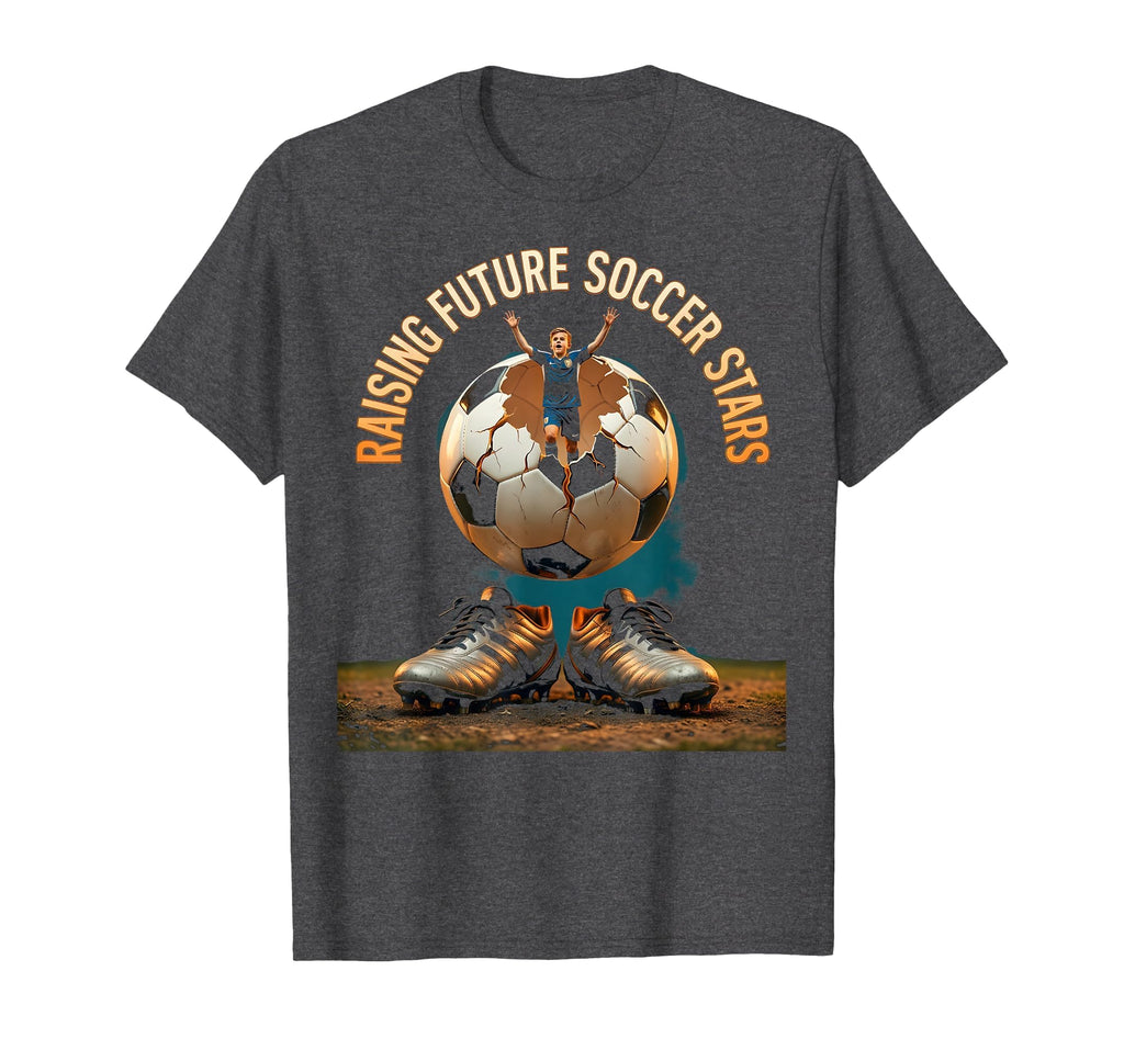 Raising Future Soccer Stars Soccer T-Shirt - Custom Art Print for Adults - T-Shirt, Sweatshirt, Hoodie