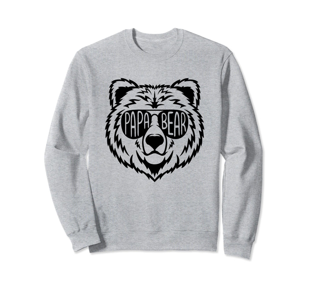 Funny Bear Papa Dad Fathers Day Hoodie - Aesthetic Graphic for Adults - T-Shirt, Sweatshirt, Hoodie