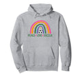 Peace Love Soccer Player Rainbow Teen Soccer Hoodie - Trendy Graphic Unisex - T-Shirt, Sweatshirt, Hoodie