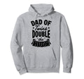 Dad Twins Double Hugs Twins Dad Fathers Hoodie - Unique Graphic for Adults - T-Shirt, Sweatshirt, Hoodie
