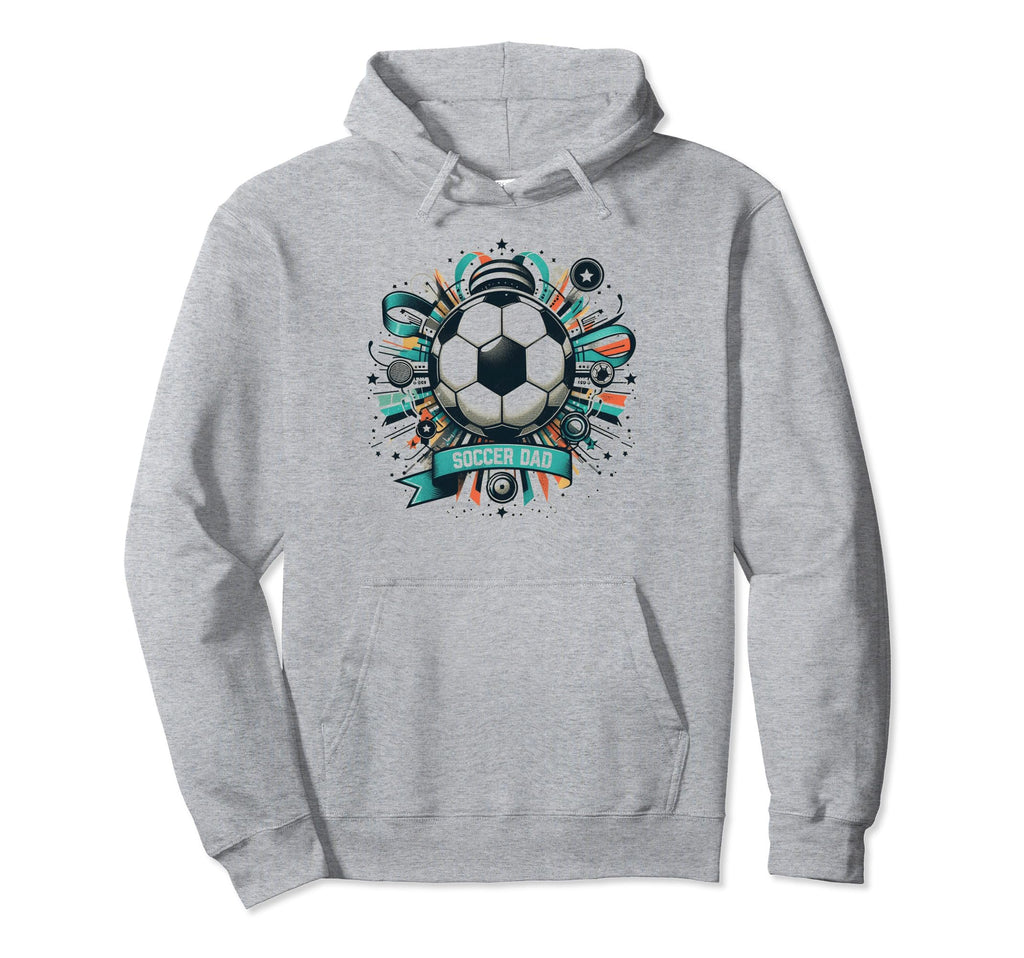 Soccer Dad Family Matching Dad Fathers Hoodie - Graphic Print for Adults - T-Shirt, Sweatshirt, Hoodie