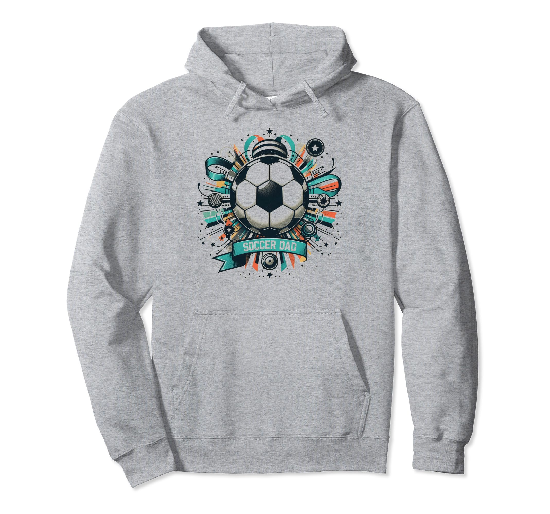 Soccer Dad Family Matching Dad Fathers Hoodie - Graphic Print for Adults - T-Shirt, Sweatshirt, Hoodie
