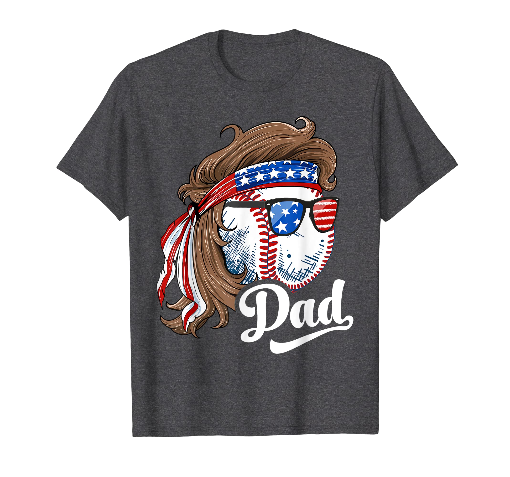 Mens Baseball Dad Fathers Day Funny T-Shirt - Casual Everyday Wear Unisex - T-Shirt, Sweatshirt, Hoodie