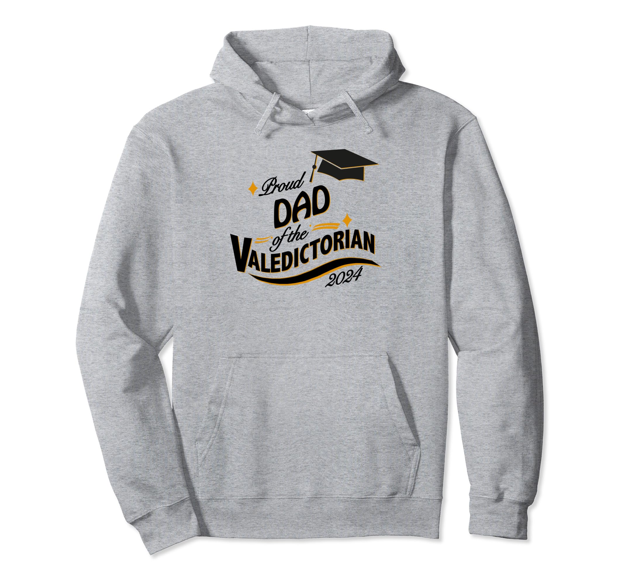 Proud Dad Valedictorian 2024 Hoodie - Custom Art Print for Adults - T-Shirt, Sweatshirt, Hoodie