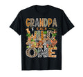 Grandpa Wild One Safari Zoo Animal 1St T-Shirt - Graphic Print Men Women - T-Shirt, Sweatshirt, Hoodie