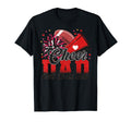 Red Black Football Cheer Dad Cheerleader T-Shirt - Graphic Print Unisex - T-Shirt, Sweatshirt, Hoodie