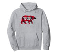Papa Bear Red Plaid Pajama Family Dad Hoodie - Streetwear Style Unisex - T-Shirt, Sweatshirt, Hoodie