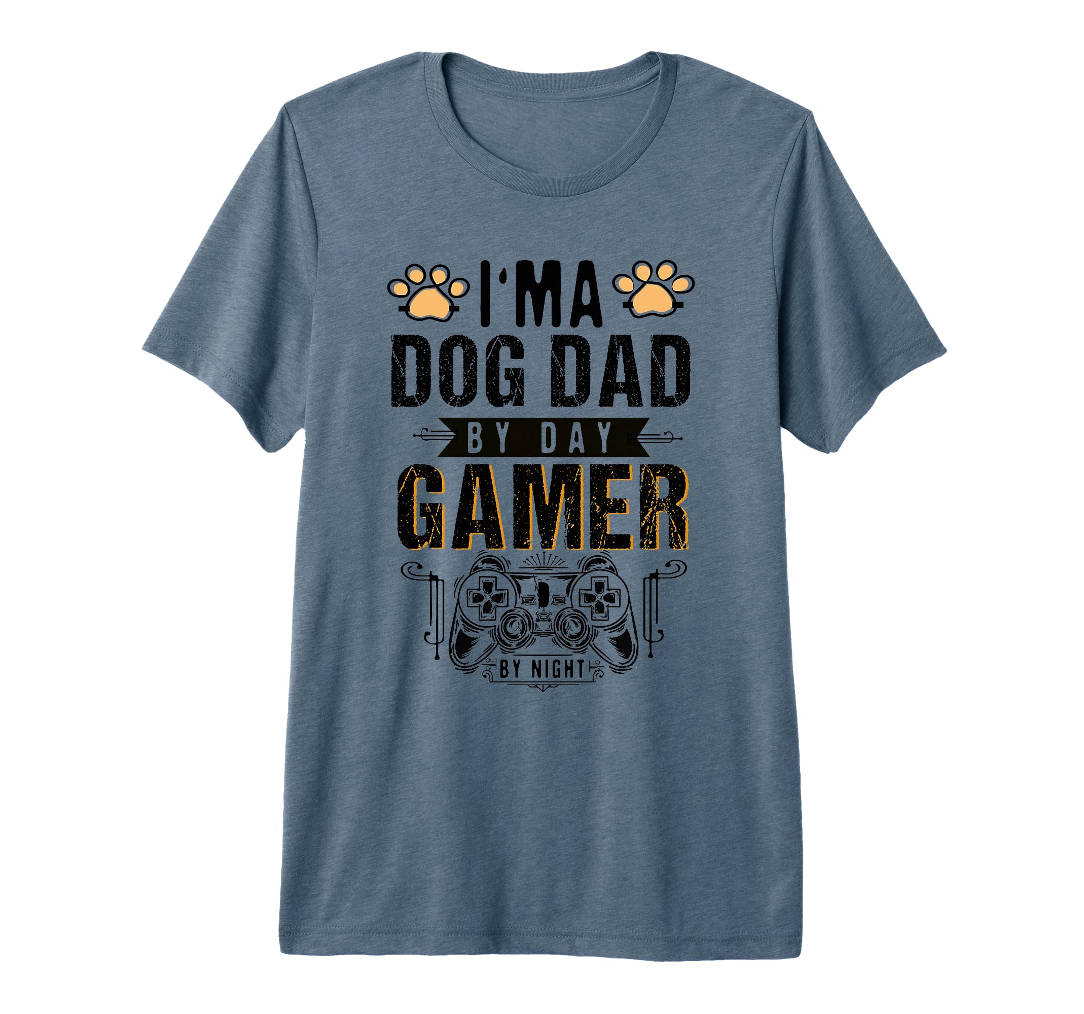 Mens Dog Dad Day Gamer Night T-Shirt - Casual Everyday Wear for Adults - T-Shirt, Sweatshirt, Hoodie