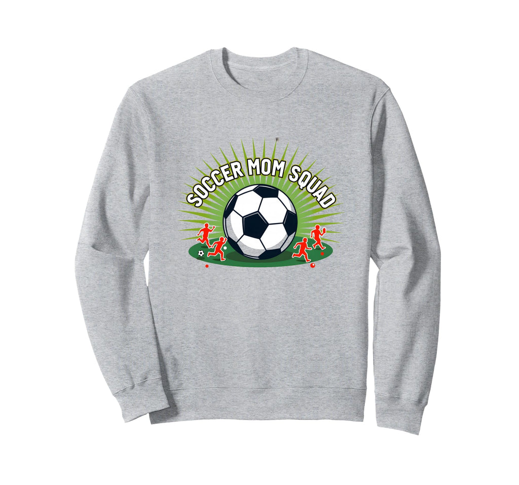 Soccer Mom Squad Sporty Parent Sweatshirt - Minimalist Print Men Women - T-Shirt, Sweatshirt, Hoodie