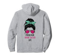 Drone Soccer Mom Outfit Messy Hair Bun Hoodie - Minimalist Print Unisex - T-Shirt, Sweatshirt, Hoodie