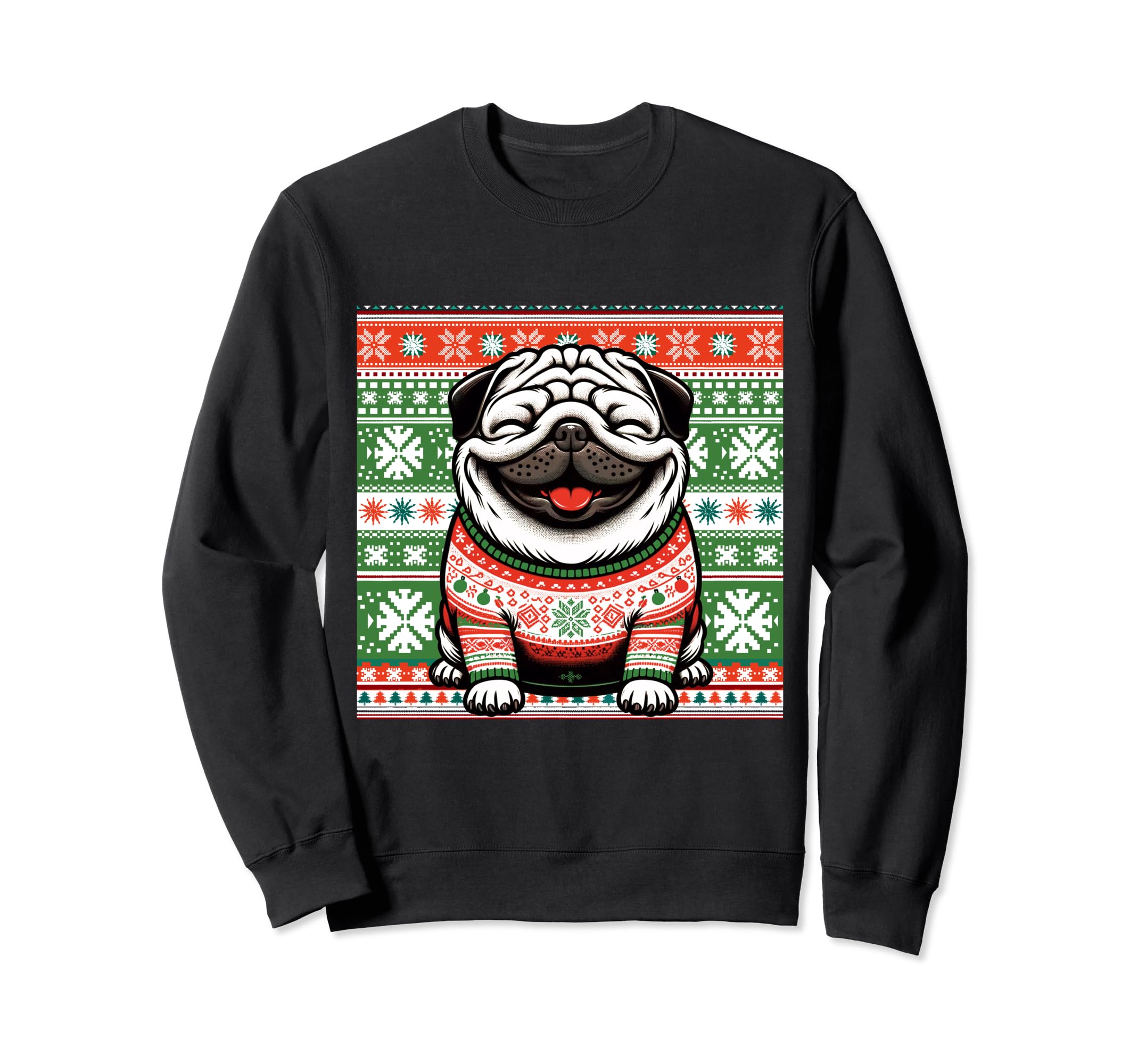 Ugly Pug Dog Face Sweatshirt - Novelty Apparel Men Women - T-Shirt, Sweatshirt, Hoodie