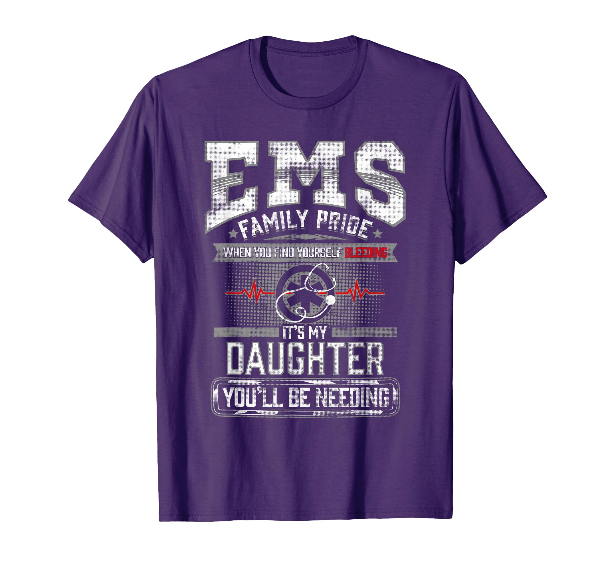 Ems Family Proud Dad Fathers Day T-Shirt - Fun Novelty Design for Adults - T-Shirt, Sweatshirt, Hoodie