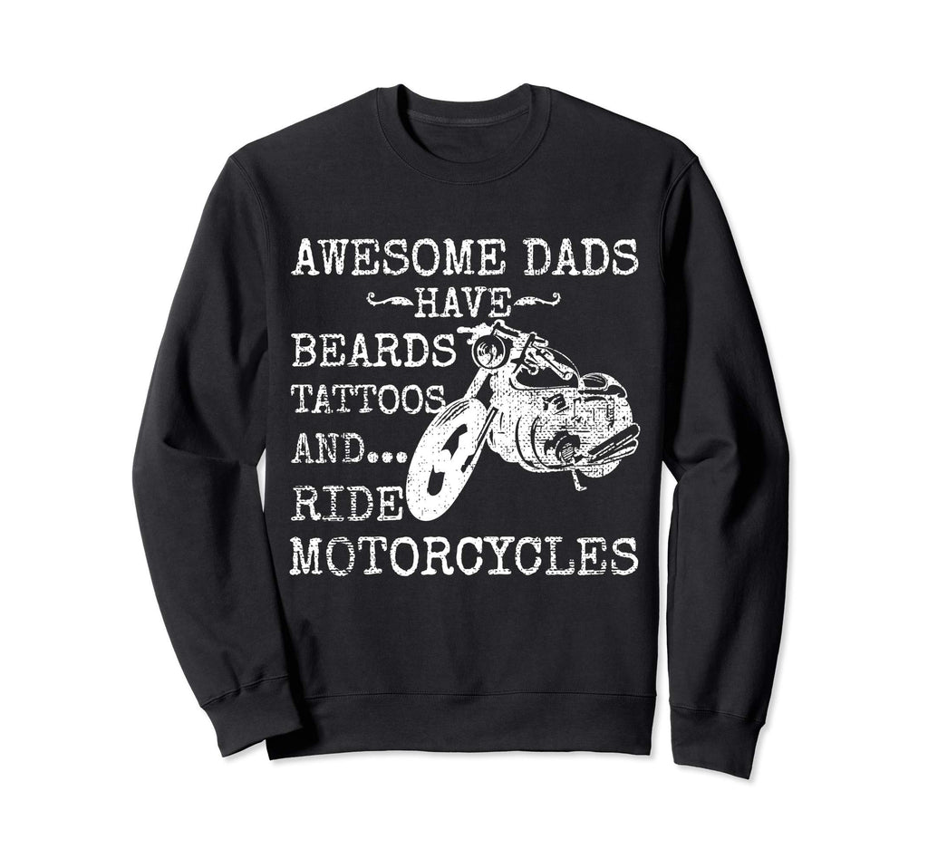 Funny Beard Awesome Dad Beard Tattoos Sweatshirt - Custom Art Print Unisex - T-Shirt, Sweatshirt, Hoodie