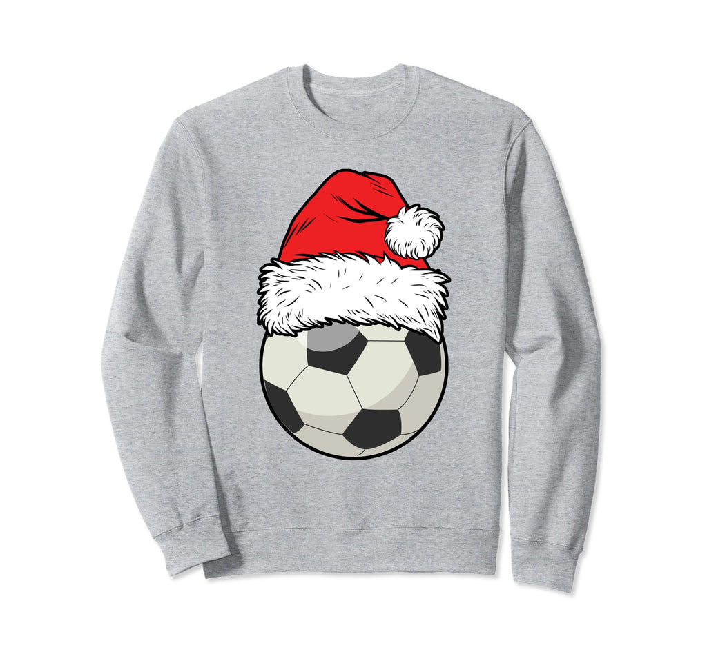Soccer Football Santa Hat Sweatshirt - Custom Art Print for Adults - T-Shirt, Sweatshirt, Hoodie