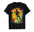 Electric Soccer Player Futbol Fan T-Shirt - Minimalist Print for Adults - T-Shirt, Sweatshirt, Hoodie