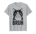 Meme Bruh Funny Tuxedo Cat Teen Mom Dad T-Shirt - Trendy Graphic Unisex - T-Shirt, Sweatshirt, Hoodie