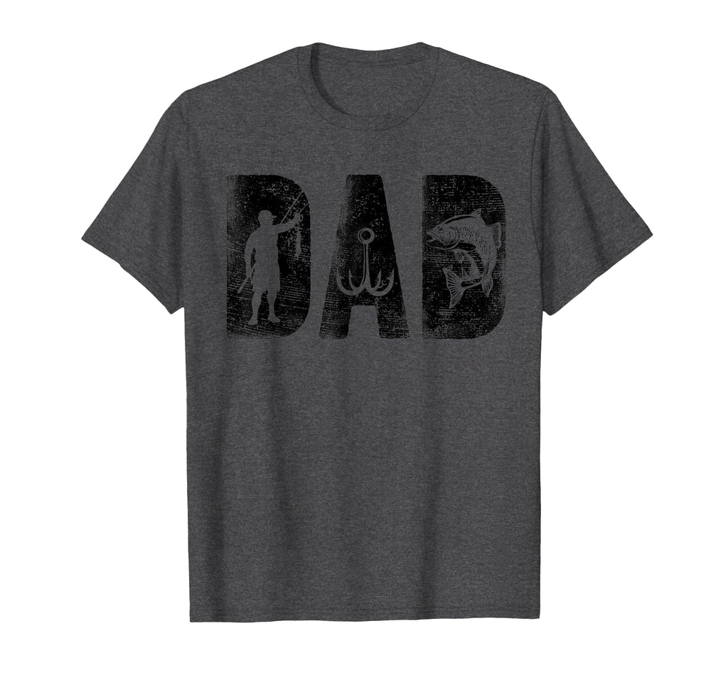 Fishing Dad Birthday Bold Font Fish Daddy T-Shirt - Graphic Print Men Women - T-Shirt, Sweatshirt, Hoodie