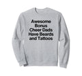 Cheer Dad Cheerleading Bearded Sweatshirt - Streetwear Style for Adults - T-Shirt, Sweatshirt, Hoodie
