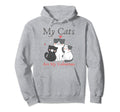 My Cats Are My Valentine Cat Lovers Pet Hoodie - Trendy Graphic Men Women - T-Shirt, Sweatshirt, Hoodie