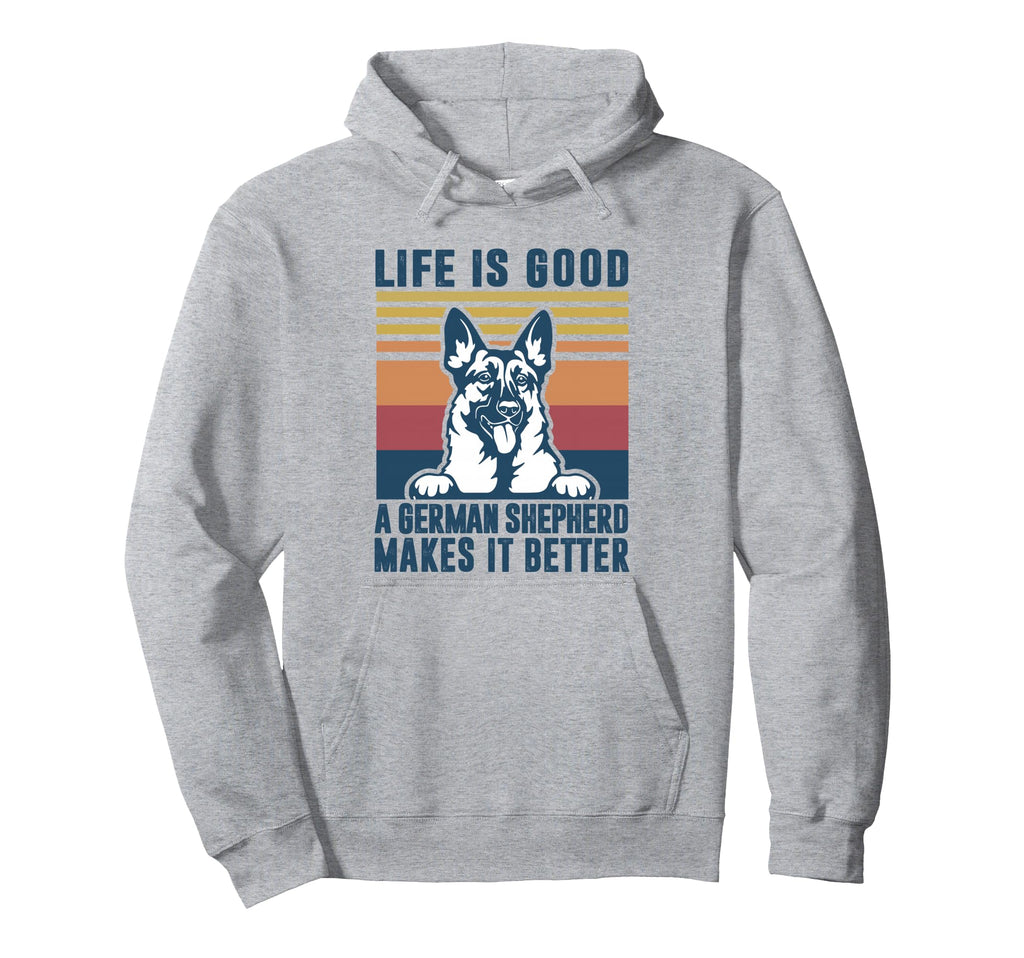German Shepherd Gift Dog Dad Mom Hoodie - Custom Art Print Men Women - T-Shirt, Sweatshirt, Hoodie