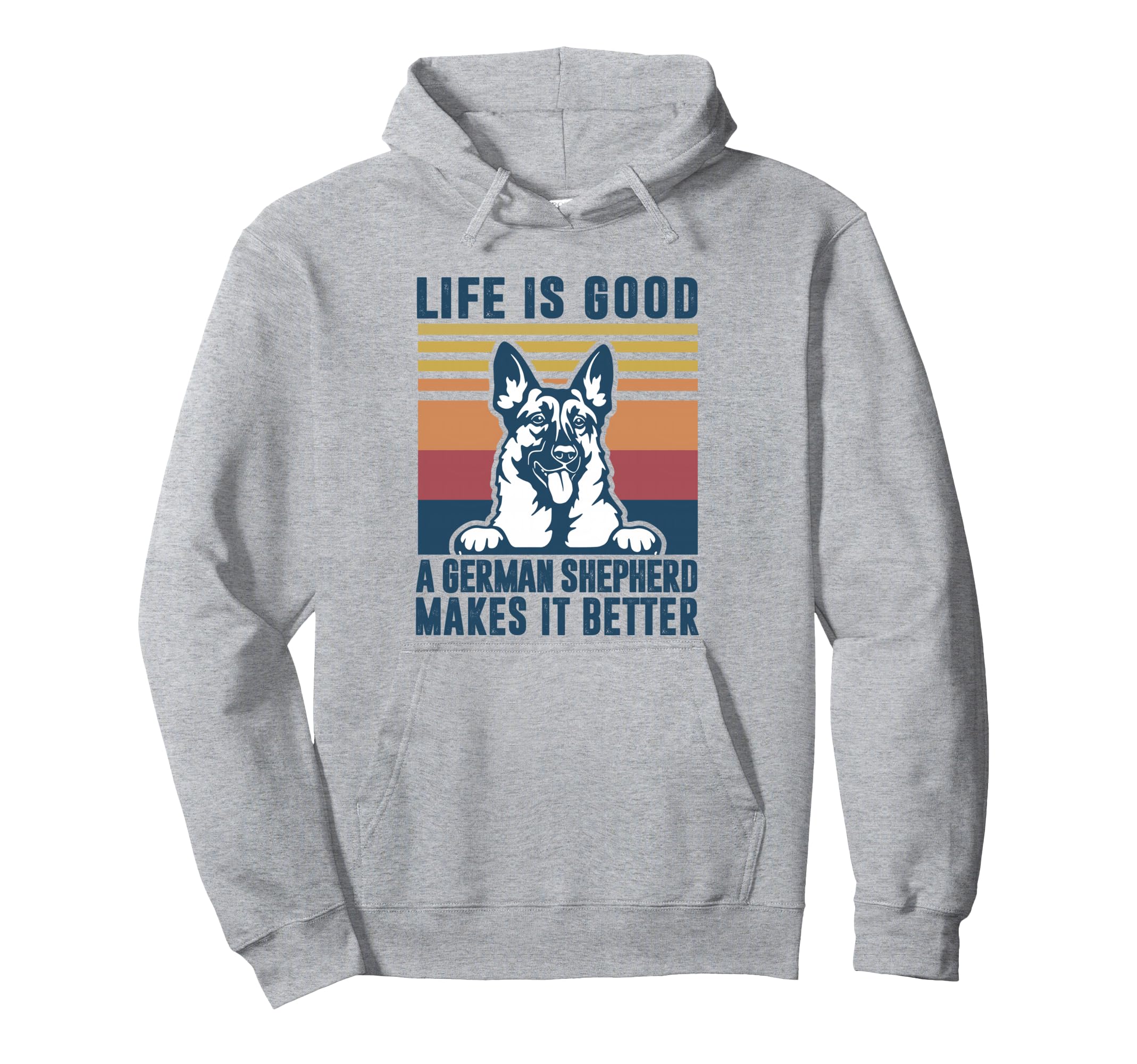 German Shepherd Gift Dog Dad Mom Hoodie - Custom Art Print Men Women - T-Shirt, Sweatshirt, Hoodie