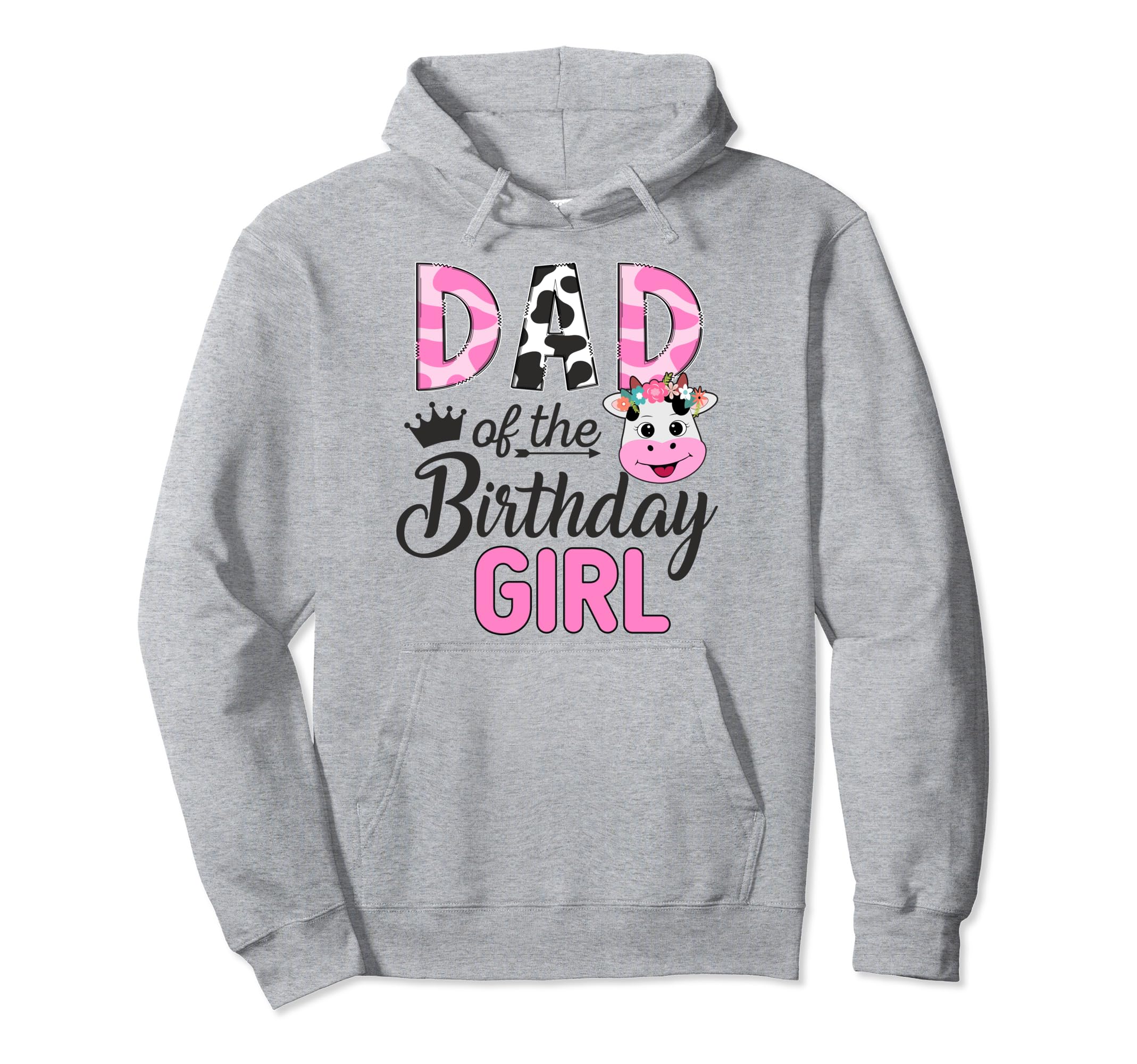 Dad Birthday Farm Cow 1 St Birthday Hoodie - Custom Art Print Unisex - T-Shirt, Sweatshirt, Hoodie